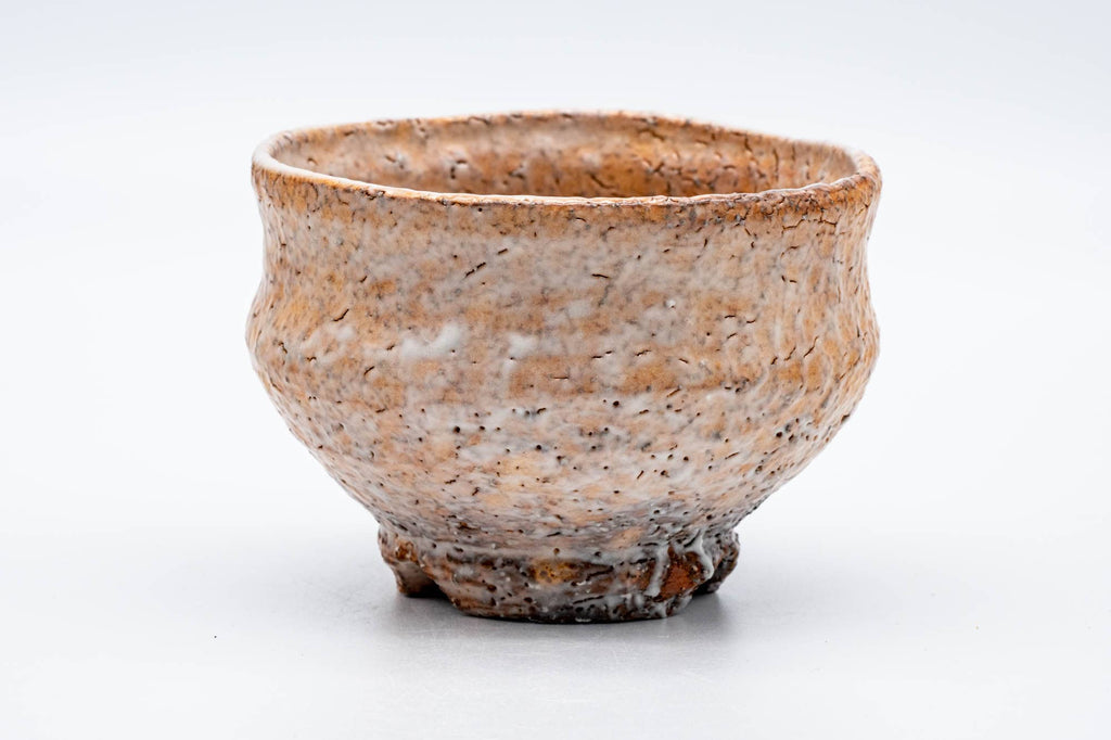 Japanese Matcha Bowl - 都野栖雲 Tsuni Seiun - Biwa-iro Glazed Hagi-yaki Chawan - 300ml
