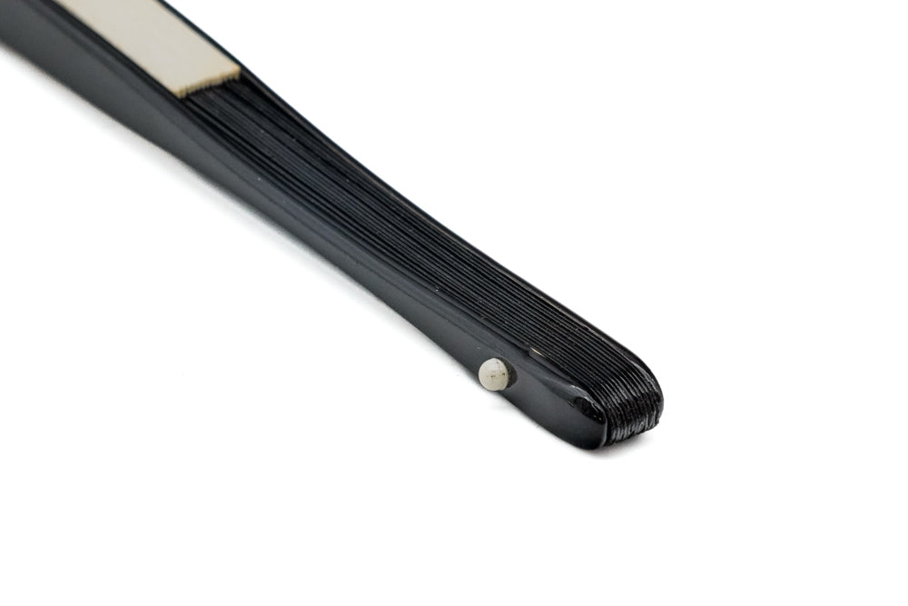 Tea Fan - Black Lacquer Cha Sensu
