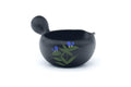 Japanese Yuzamashi - Floral Black Kokudei Tokoname-yaki Water Cooler - 250ml