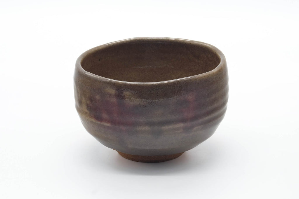 Japanese Matcha Bowl - Brown Purple Wabi-Sabi Chawan - 500ml