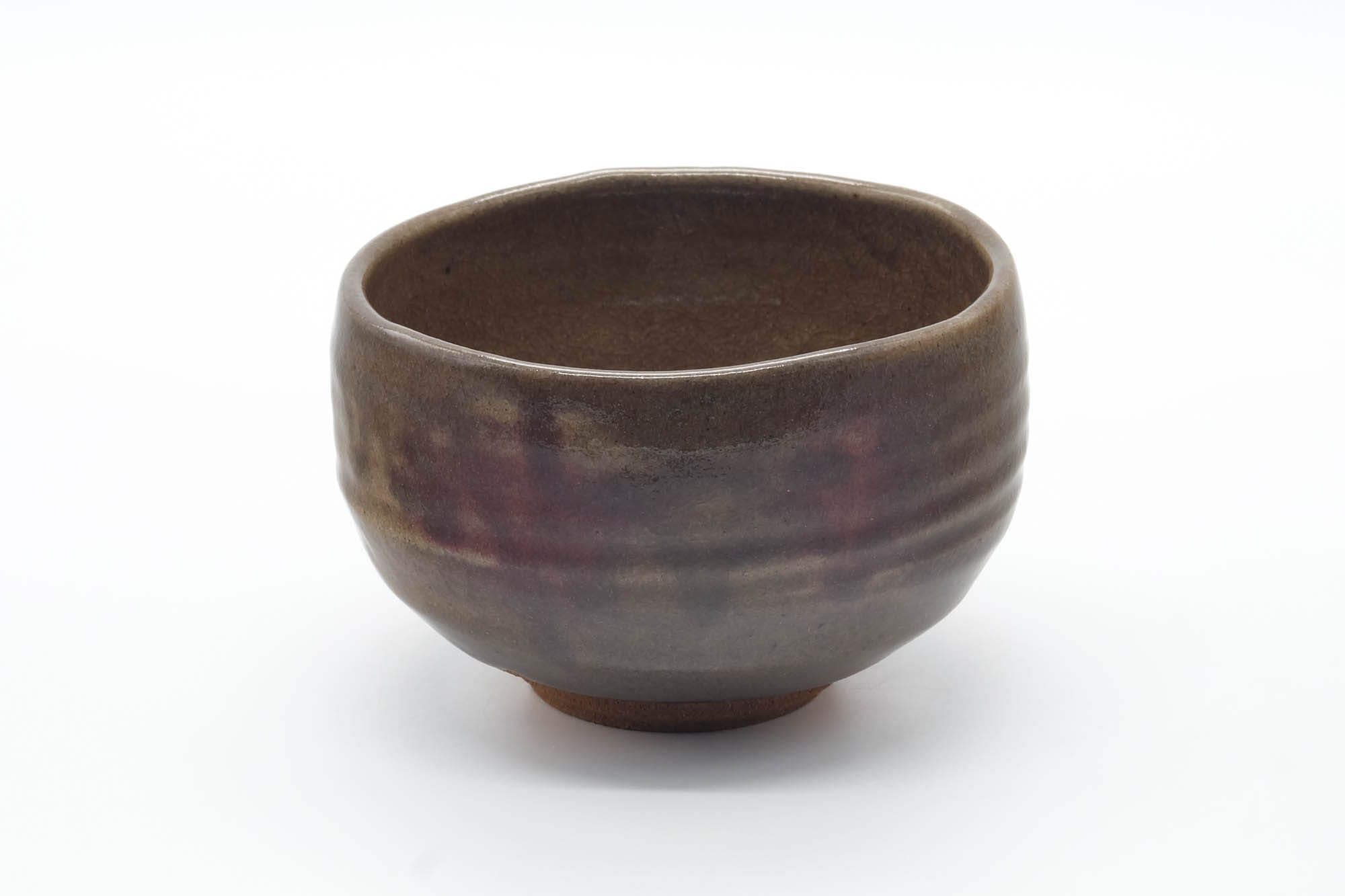 Japanese Matcha Bowl - Brown Purple Wabi-Sabi Chawan - 500ml