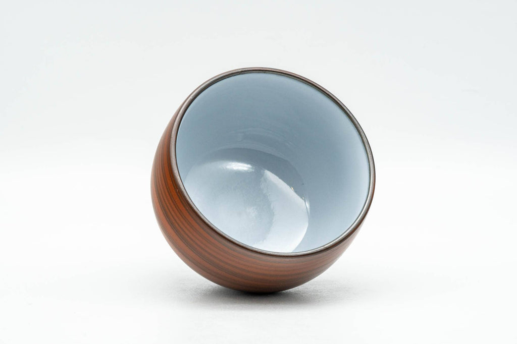 Japanese Teacup - Red Nerikomi White Inner Glazed Tokoname-yaki Yunomi - 90ml
