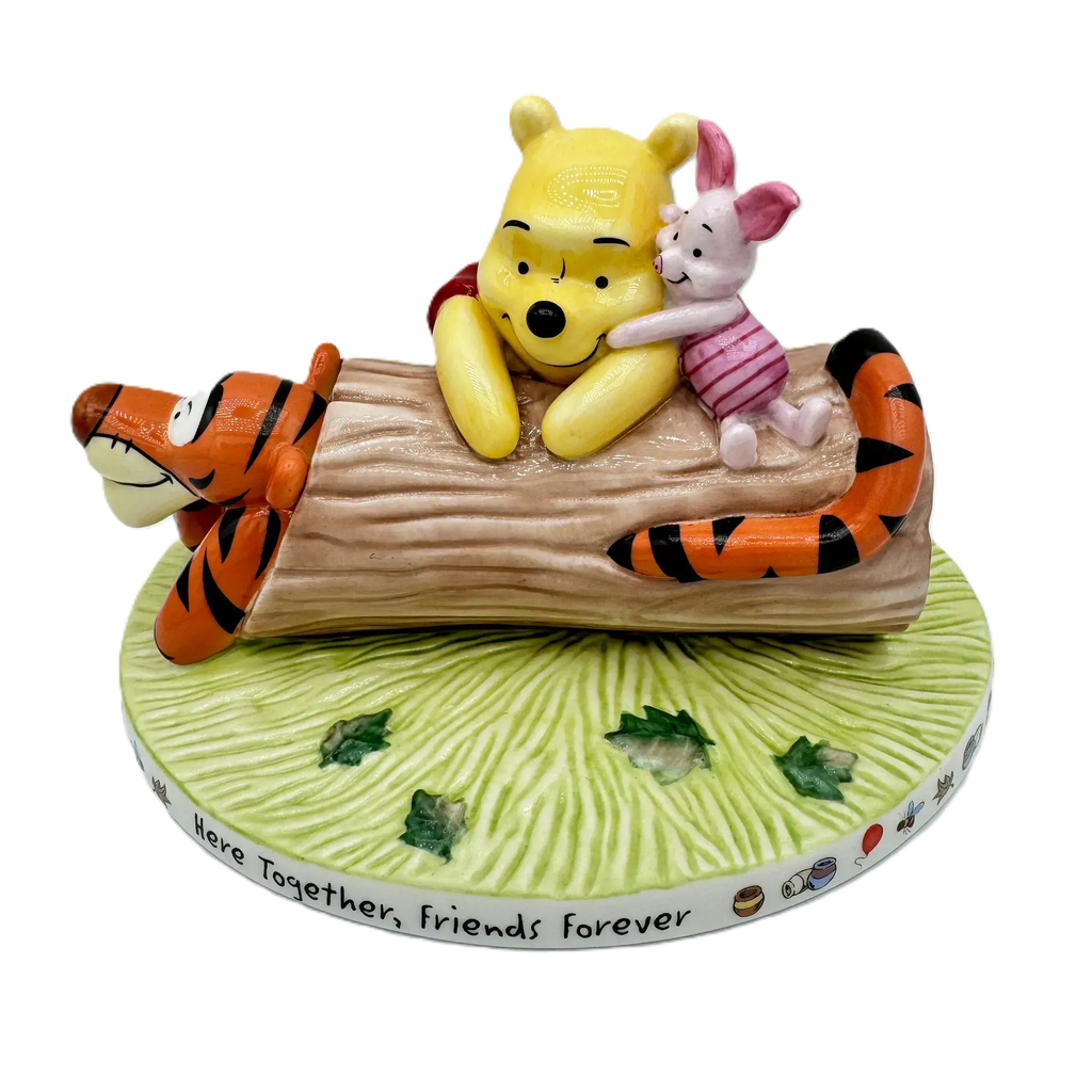 Disney Figurine Winnie the Pooh "Here Together, Friends Forever" Bone China
