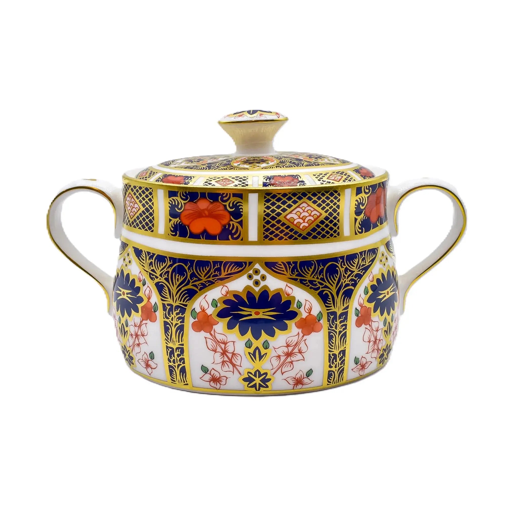 Royal Crown Derby Imari 1128 Covered Sugar Bowl