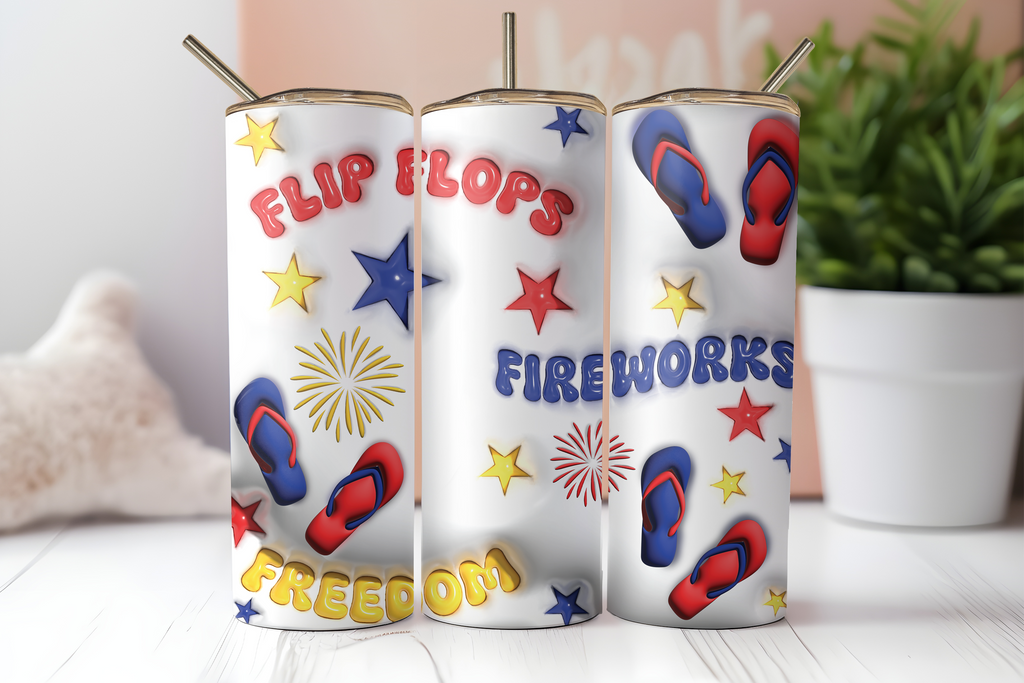 Assorted Ready to Press Sublimation Tumbler Prints (14 Pack) - Fourth of July