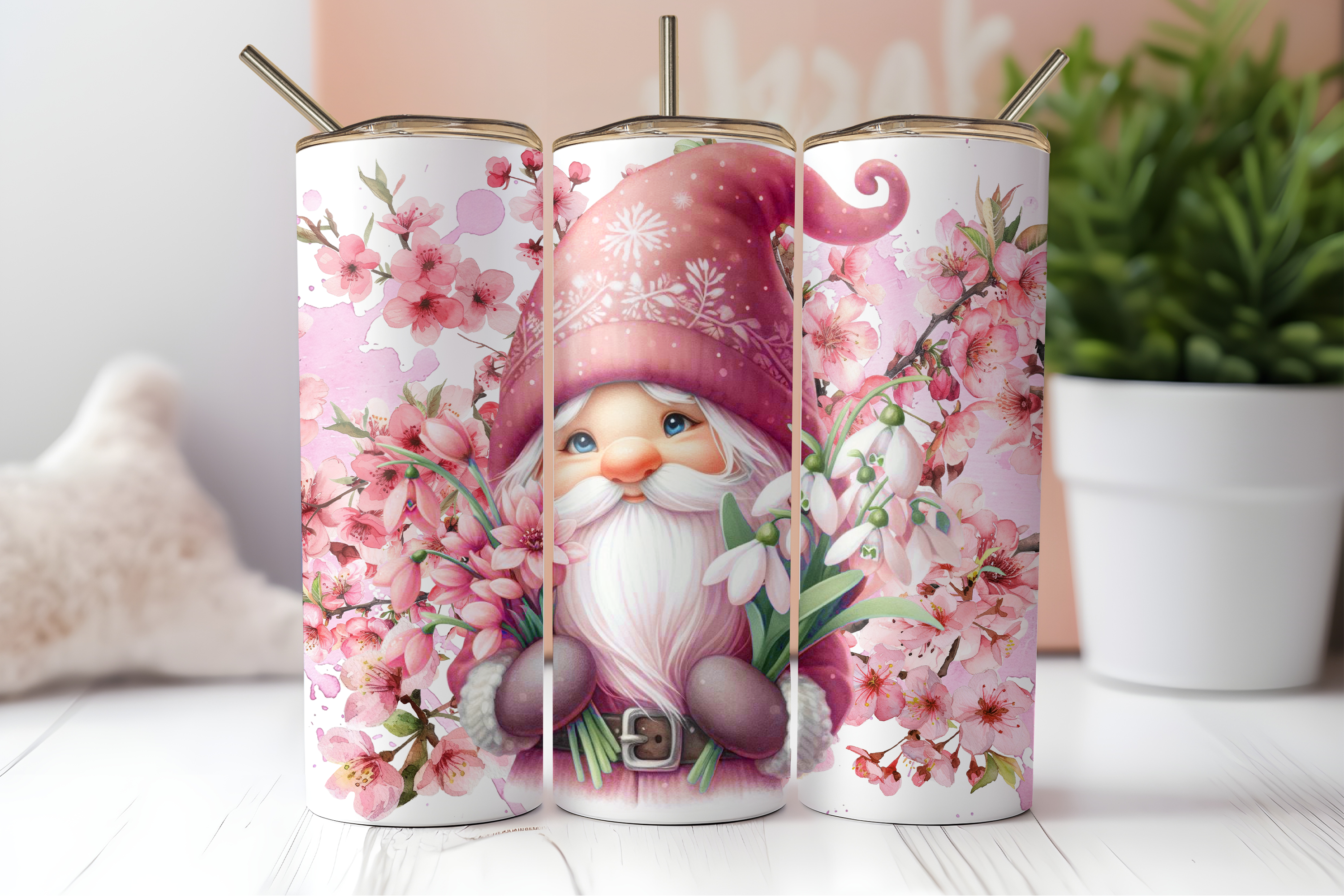 Assorted Ready to Press Sublimation Tumbler Prints (12 Pack) - Spring Bloom