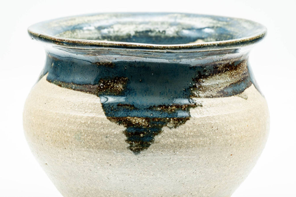 Japanese Kensui - Green Drip-Glazed Tea Ceremony Water Bowl - 500ml