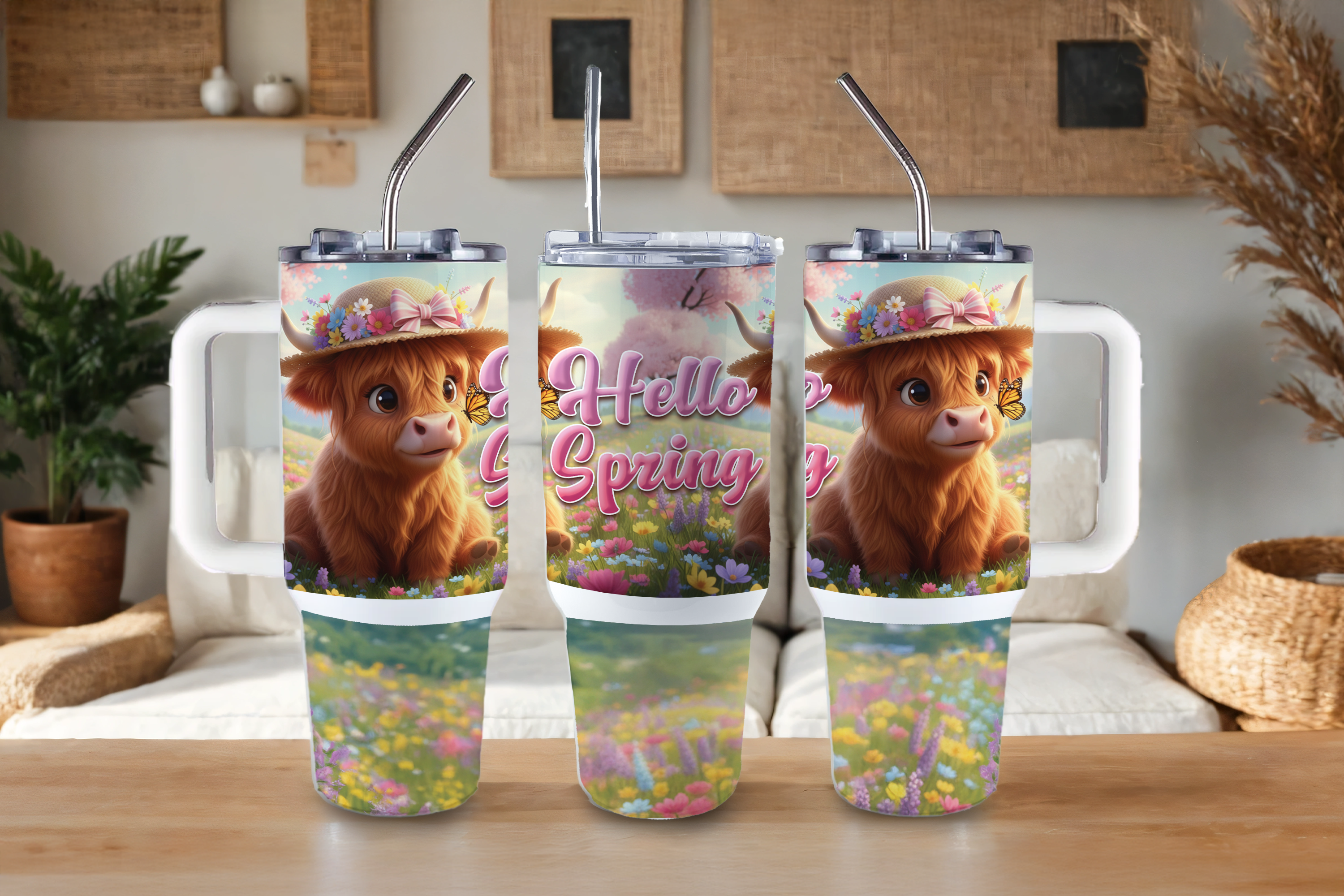Assorted Ready to Press Sublimation Tumbler Prints (12 Pack) - Spring Bloom