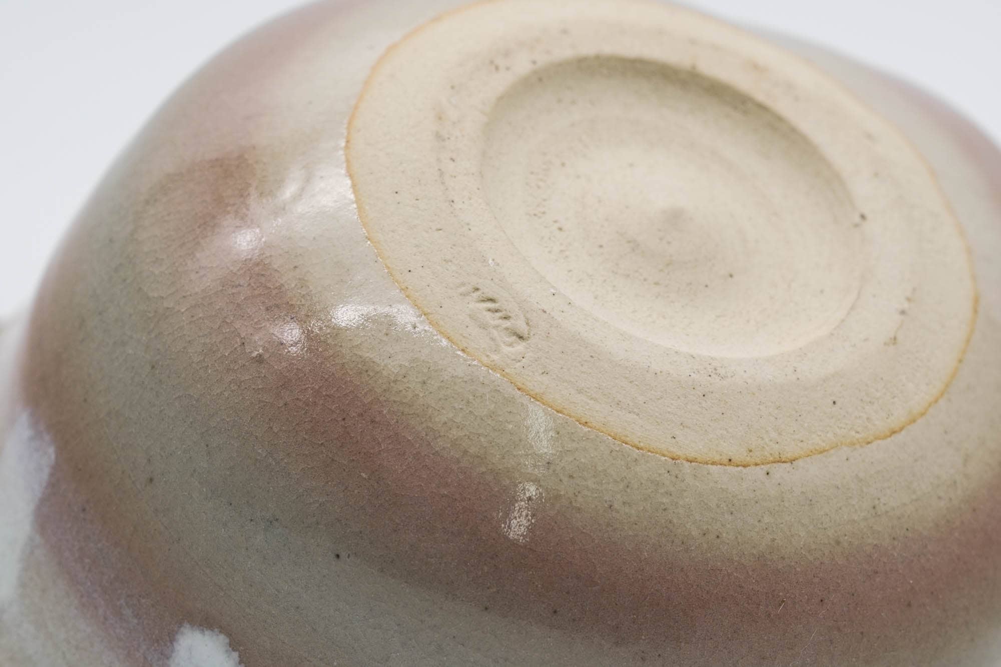 Japanese Houhin - Beige Pink Glazed Hagi-yaki Handle-less Teapot - 100ml
