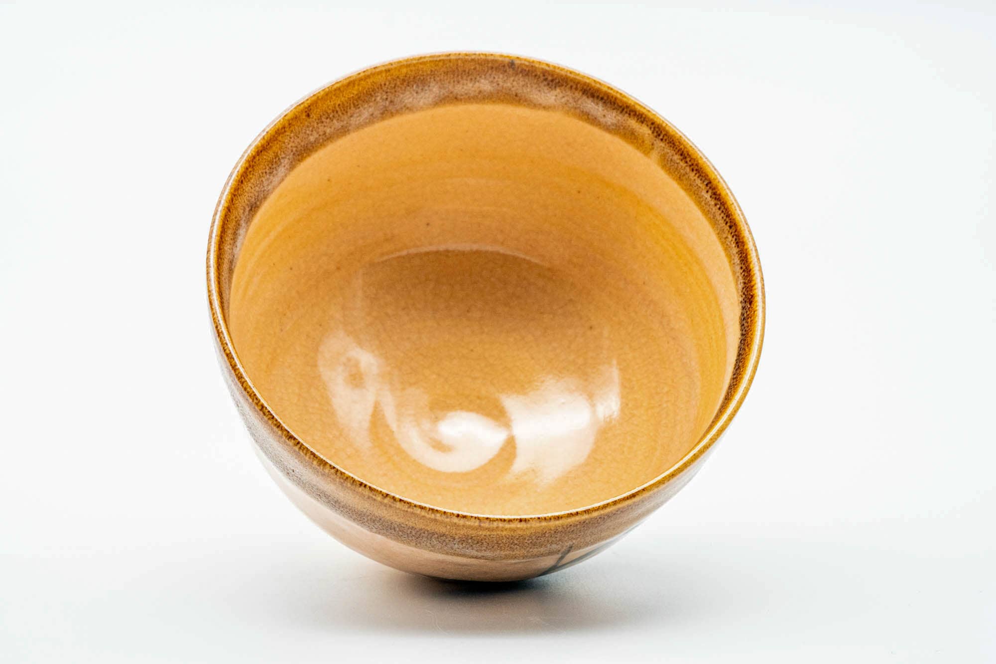 Japanese Matcha Bowl - Long Grass Peach Glazed Karatsu-yaki Chawan - 300ml