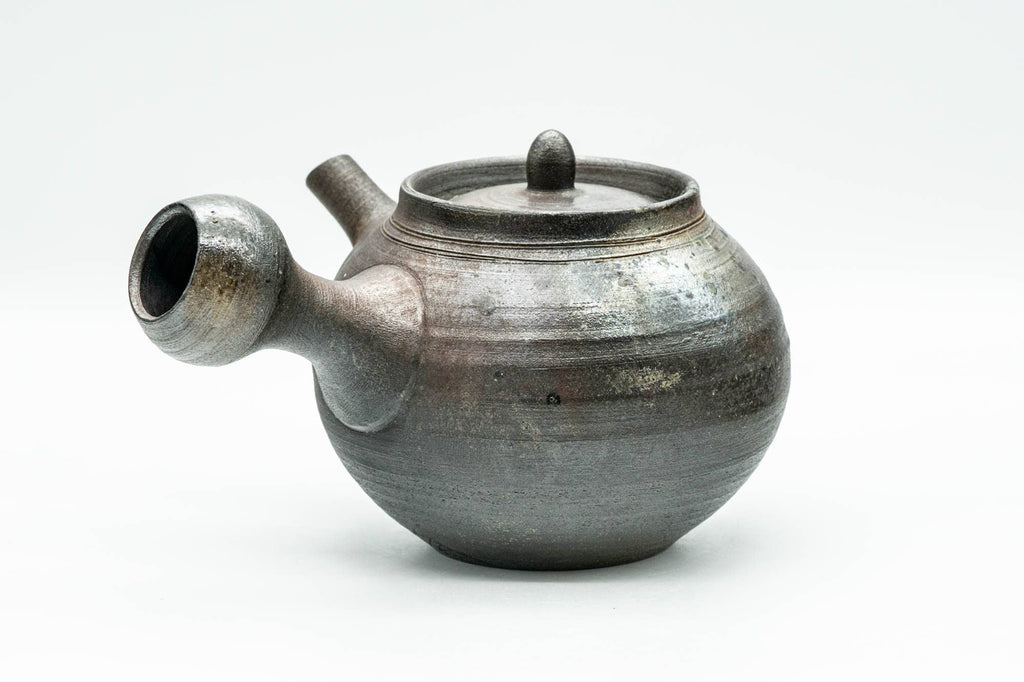 Japanese Kyusu - Ash Glazed Bizen-yaki Ceramic Teapot - 340ml