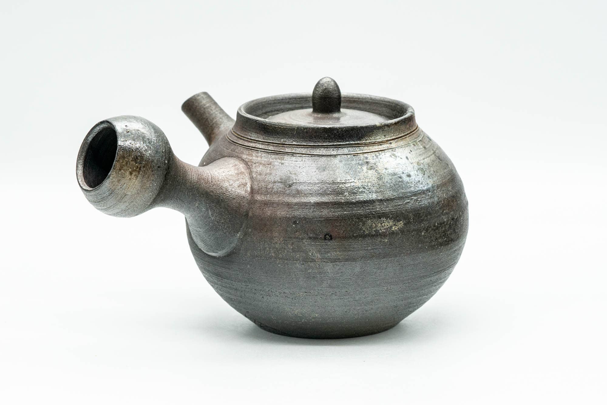 Japanese Kyusu - Ash Glazed Bizen-yaki Ceramic Teapot - 340ml