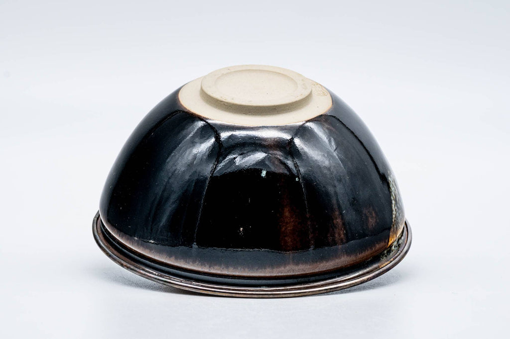 Japanese Matcha Bowl - Black Hare's Fur Glazed Tenmoku-gata Kyo-yaki Chawan - 200ml