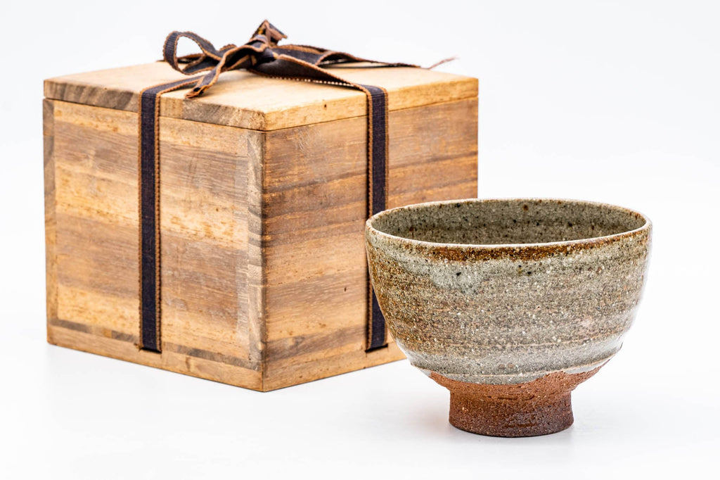 Japanese Matcha Bowl - 白川甫硯 Shirakawa Hosen - Ash Glazed Agano-yaki Chawan - 500ml