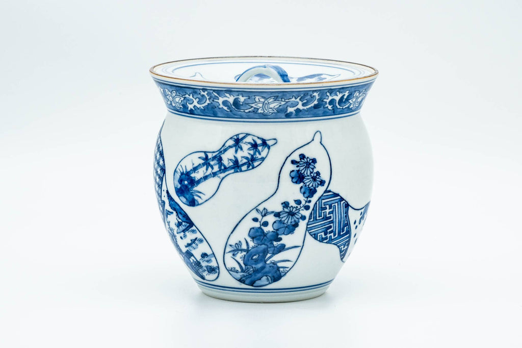 Japanese Mizusashi - Blue Gourd Arita-yaki Fresh Water Container - 1000ml