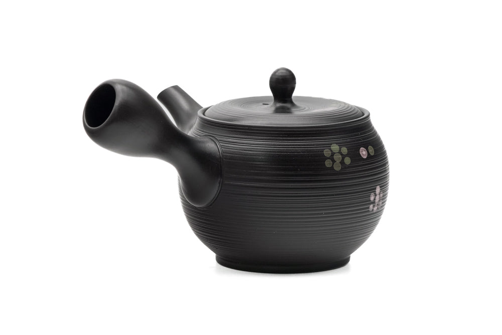 Black Floral Tokoname Teapot - 320ml