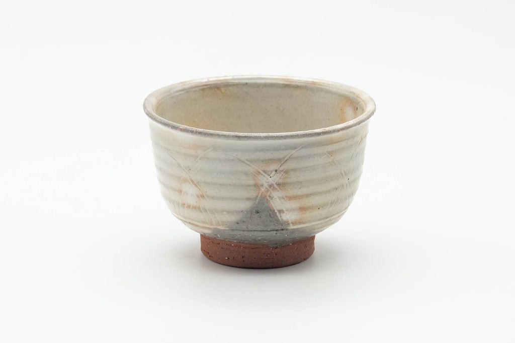 Japanese Teacup - Grey Pink Gohonte Hagi-yaki Yunomi - 100ml