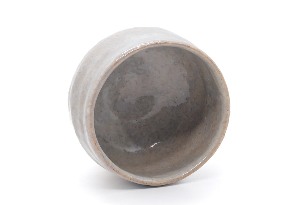 Japanese Matcha Bowl - Milky White Hagi Chawan - 400ml