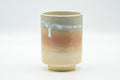 Japanese Teacup - Large Beige Pink and White Drip-Glazed Hagi-yaki Yunomi - 200ml