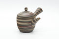 Japanese Kyusu - Green Red White Nerikomi Tokoname Teapot - 310ml