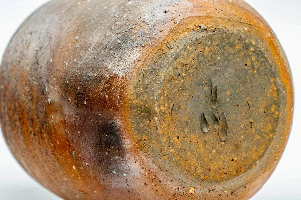 Japanese Tokkuri - Ash Goma Glazed Bizen-yaki Sake Flask