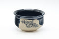 Japanese Kensui - Black Oribe-yaki Water Bowl - 530ml