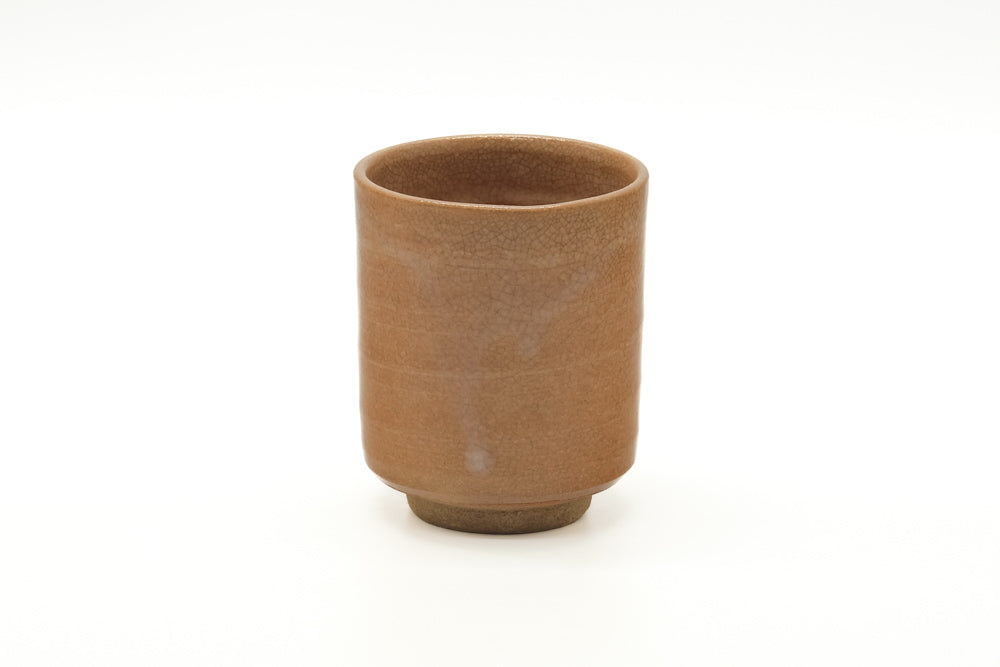 Japanese Teacup - Beige Cream Glazed Hagi Yunomi - 210ml