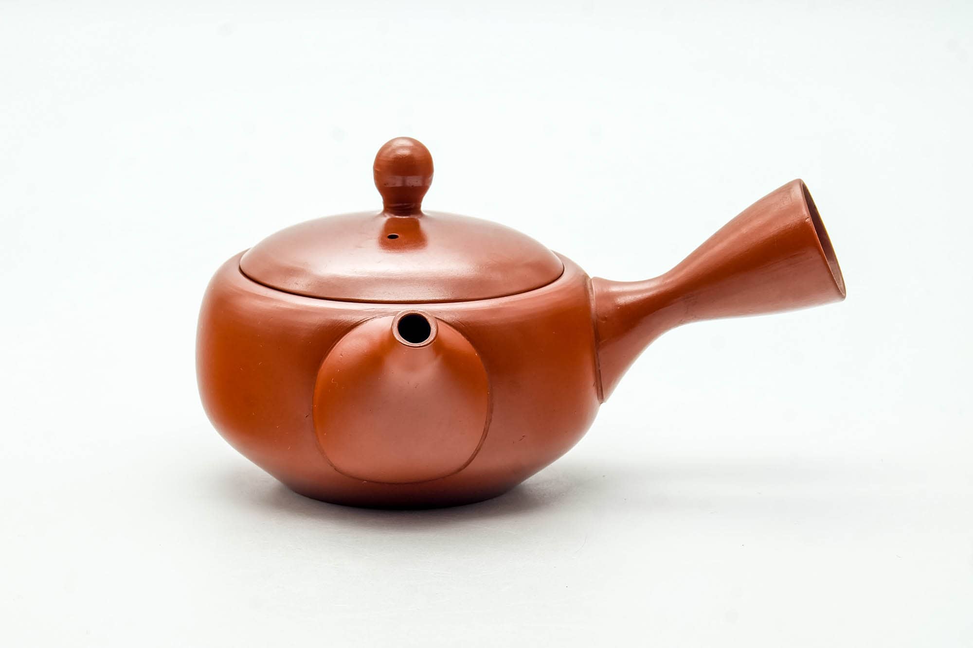 Japanese Kyusu - Classic Red Shudei Tokoname-yaki Mesh Teapot - 200ml