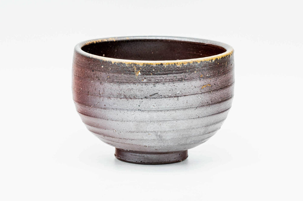 Japanese Matcha Bowl - 大友久 Otome Hisa - Ash Gradient Glazed Rokurome Bizen-yaki Chawan - 300ml