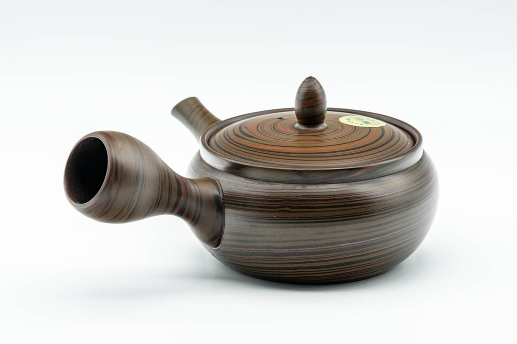 Japanese Kyusu - 陶仙 Hida Tosen - Nerikomi Tokoname-yaki Teapot - 230ml