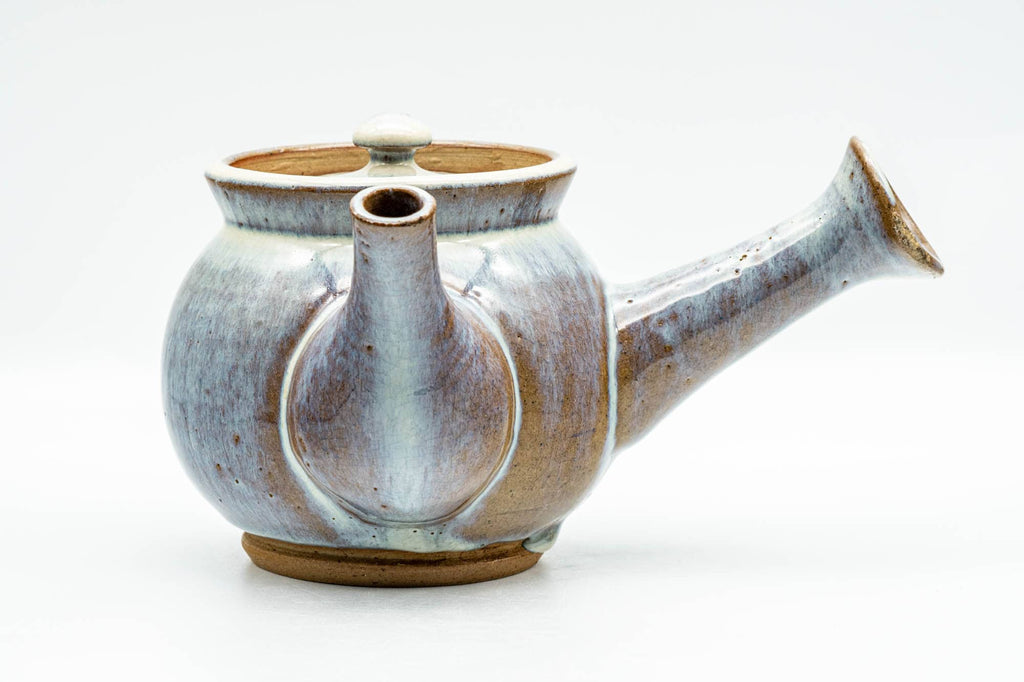 Japanese Kyusu - Large Blue Hare's Fur Glazed Debeso Teapot - 550ml