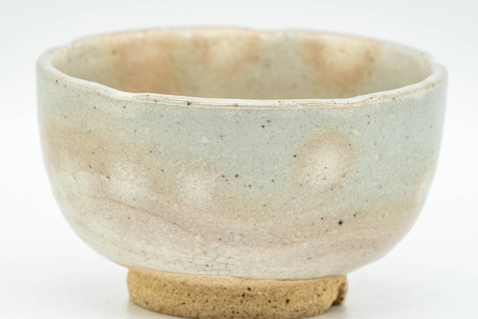 Japanese Teacup - Beige Peach Gohonte Glazed Hagi-yaki Yunomi - 120ml