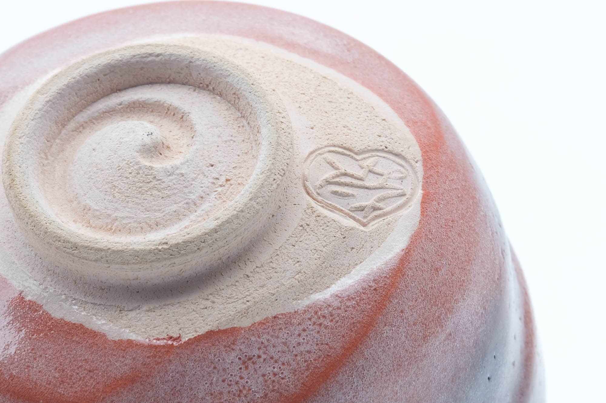 Japanese Matcha Bowl - Red Black Glazed Aka-raku Chawan - 500ml