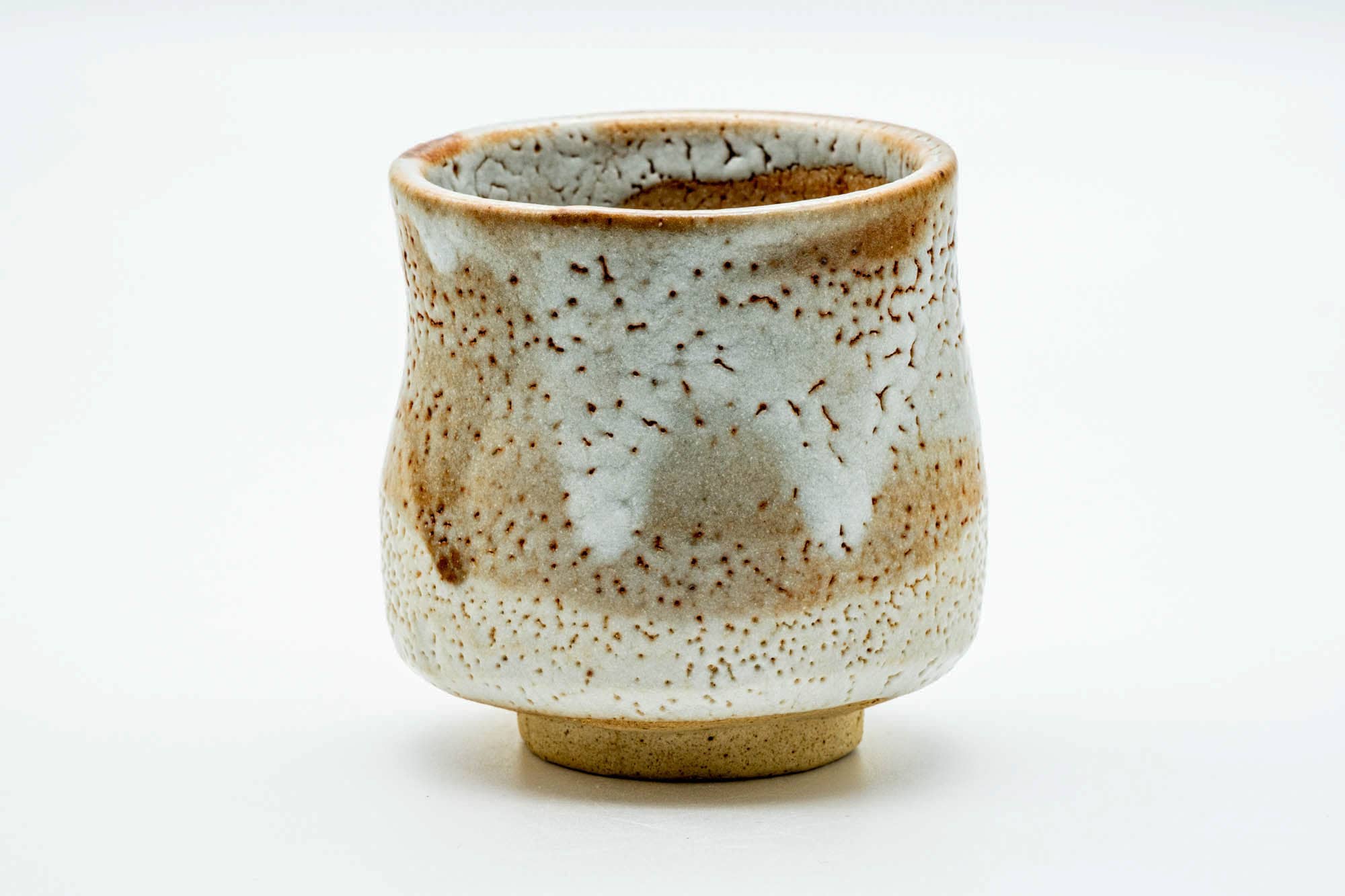 Japanese Teacup - Large Orange Shino Glazed Mino-yaki Yunomi - 300ml