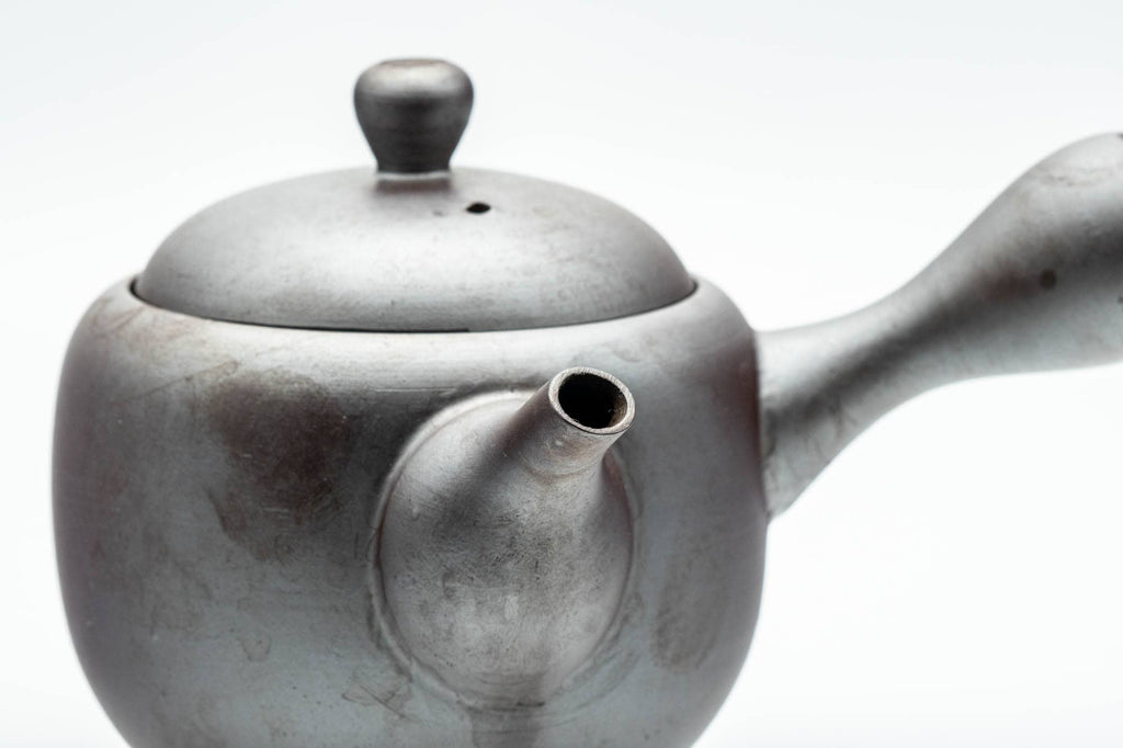 Japanese Kyusu - Curvy Purple Banko-yaki Debeso Teapot  - 300ml