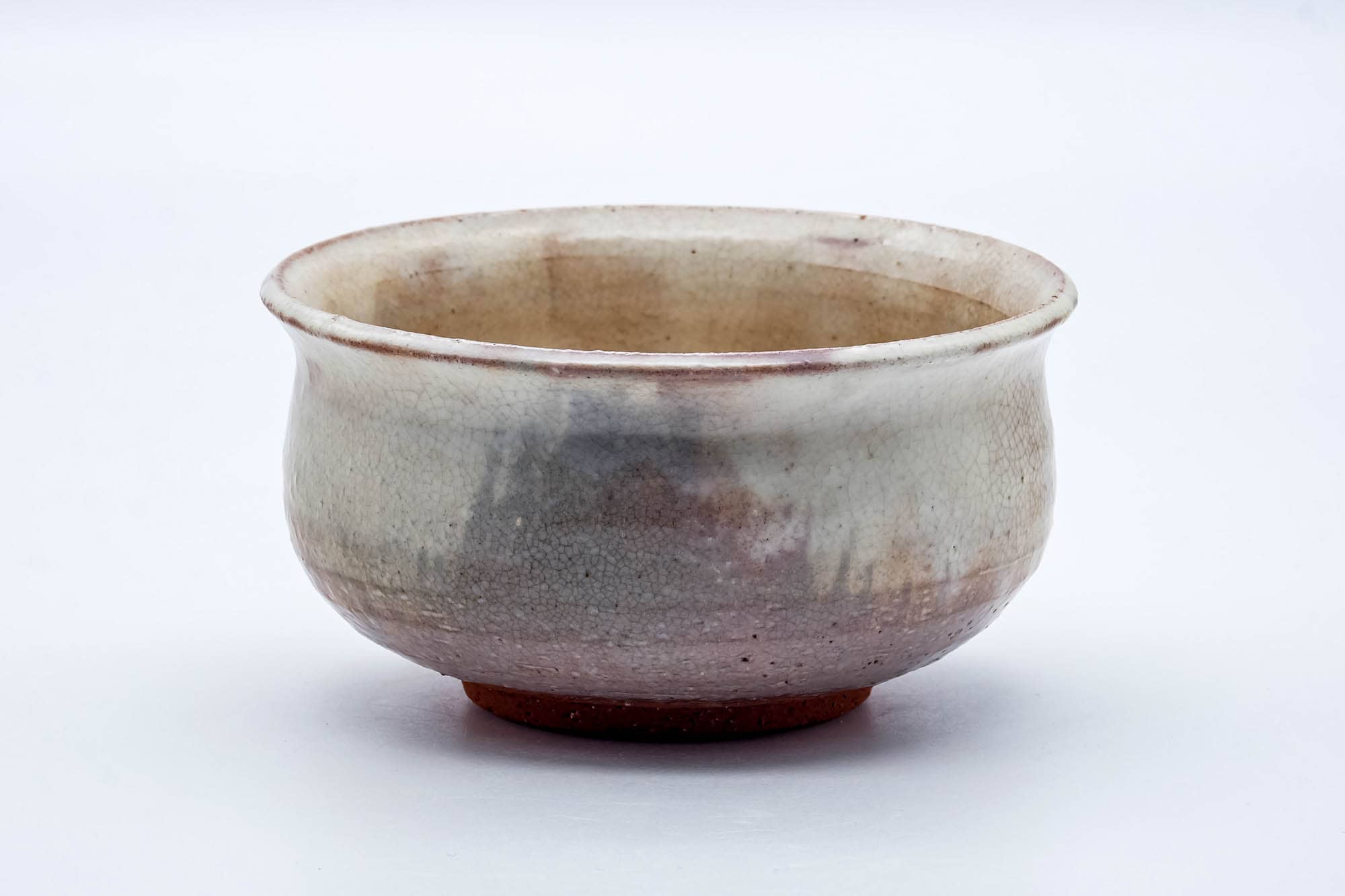 Japanese Kensui - Pink White Drip-Glazed Tea Ceremony Water Bowl - 530ml