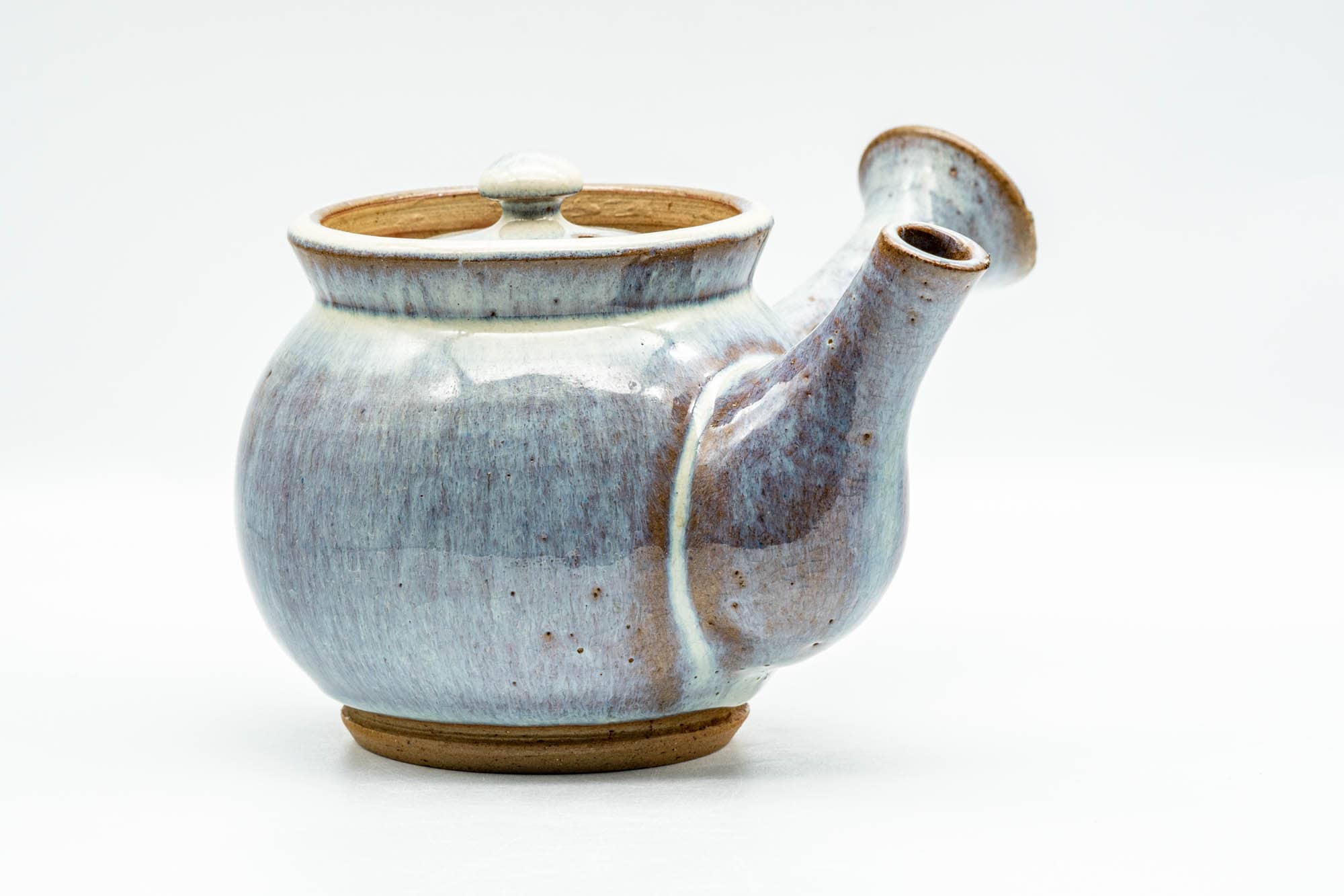Japanese Kyusu - Large Blue Hare's Fur Glazed Debeso Teapot - 550ml