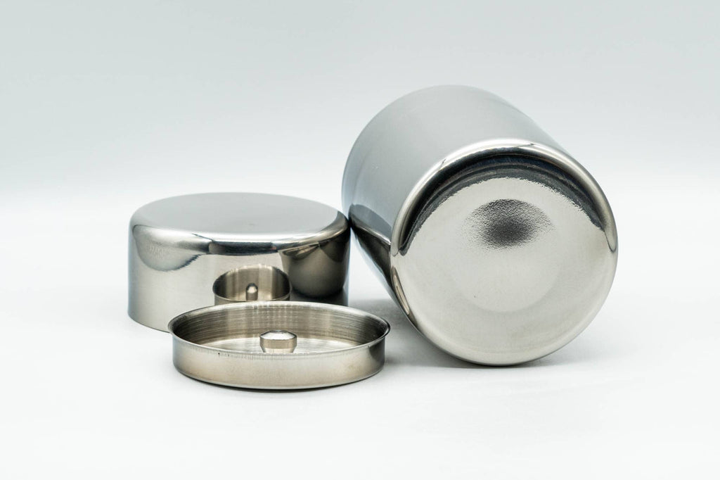 Chazutsu - Silver Stainless Steel Tea Canister - 200ml