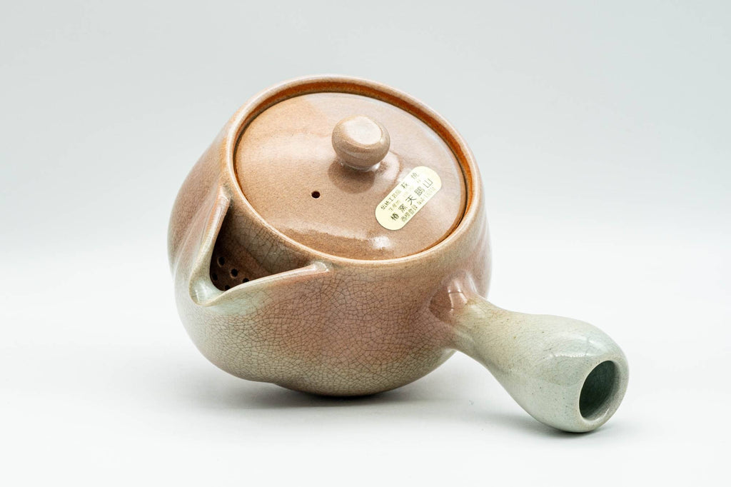 Japanese Kyusu - 椿窯 天鵬山 Tsubaki Kiln - Pink Hagi-yaki Do-ake Teapot - 300ml