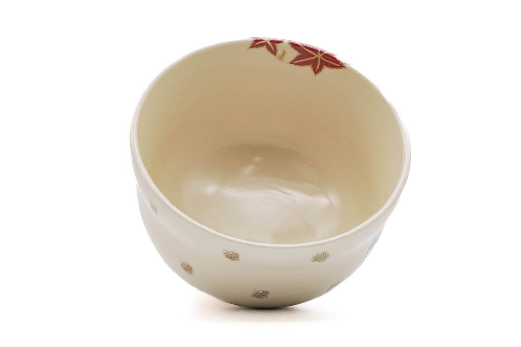Floral Crests Kyo-yaki Chawan