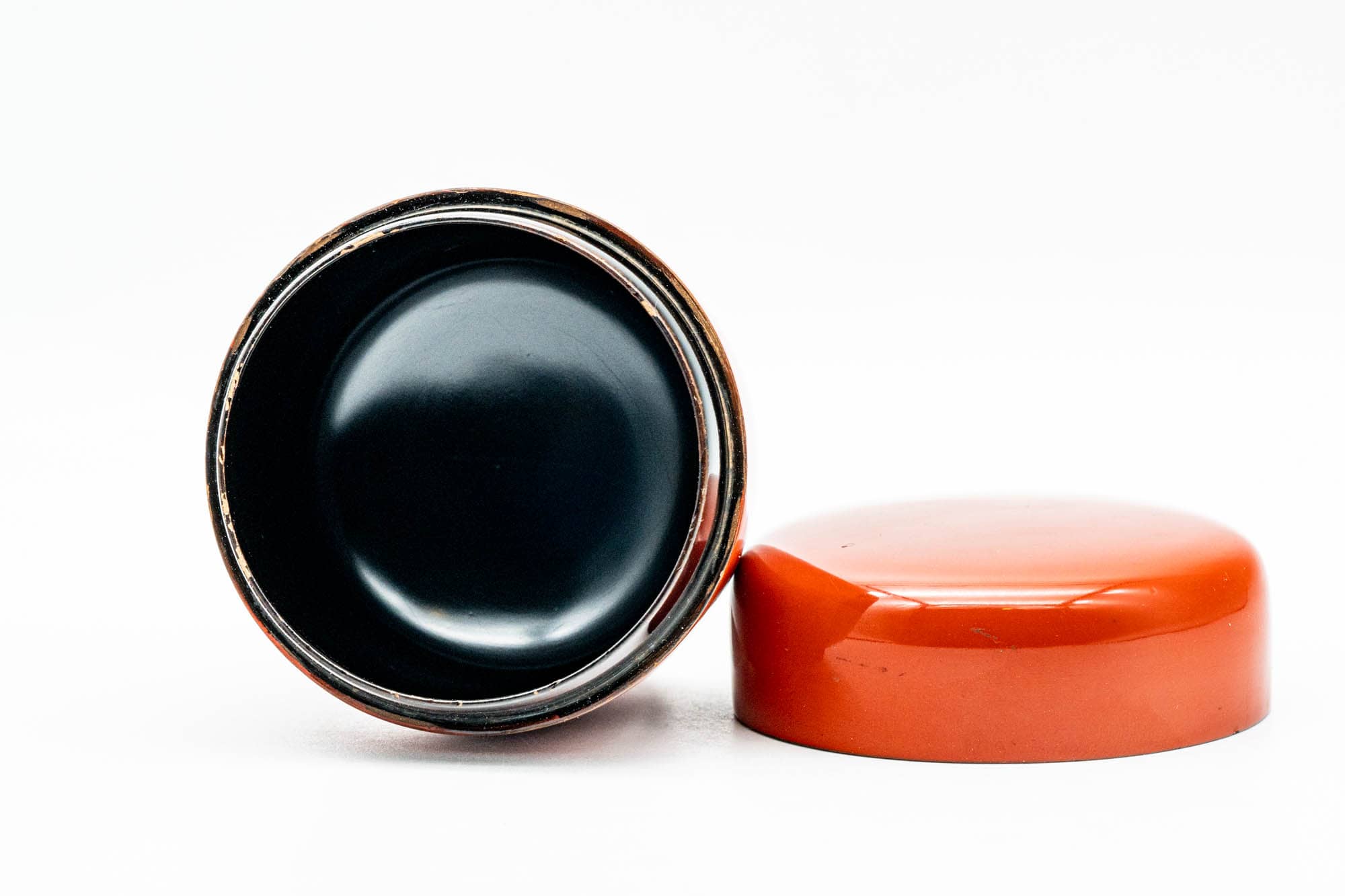 Japanese Natsume - Orange Lacquered Matcha Tea Caddy - 100ml