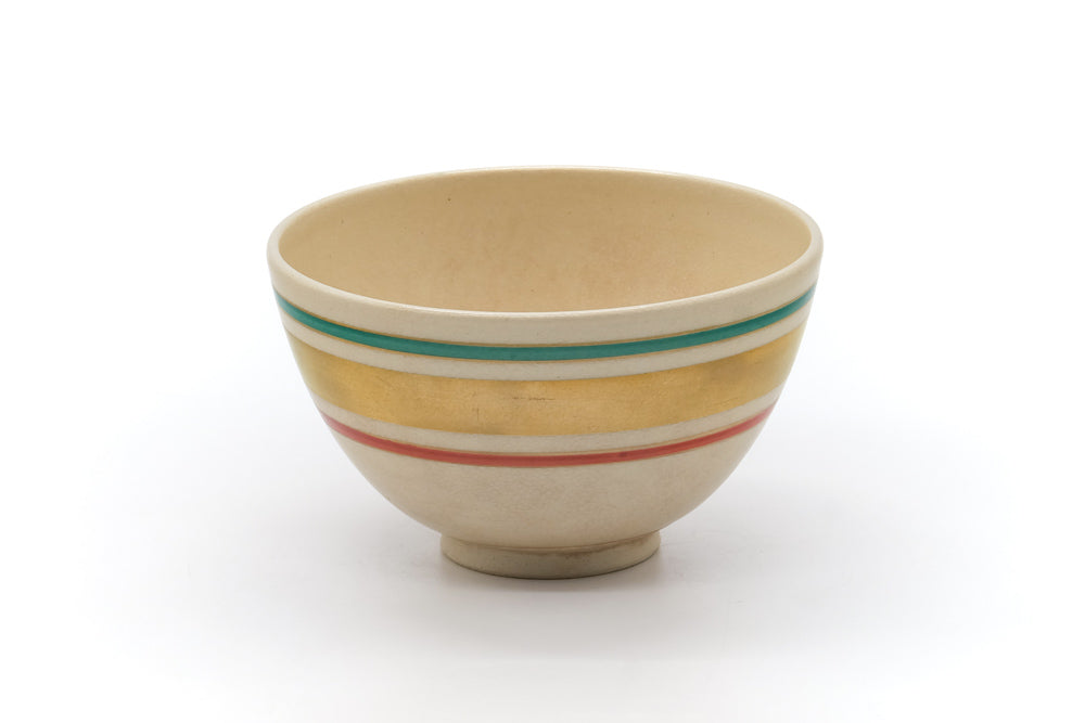 Japanese Matcha Bowl - Striped Kyo Chawan - 400ml