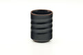 Japanese Teacup - Simple Spiraling Black Yunomi - 110ml