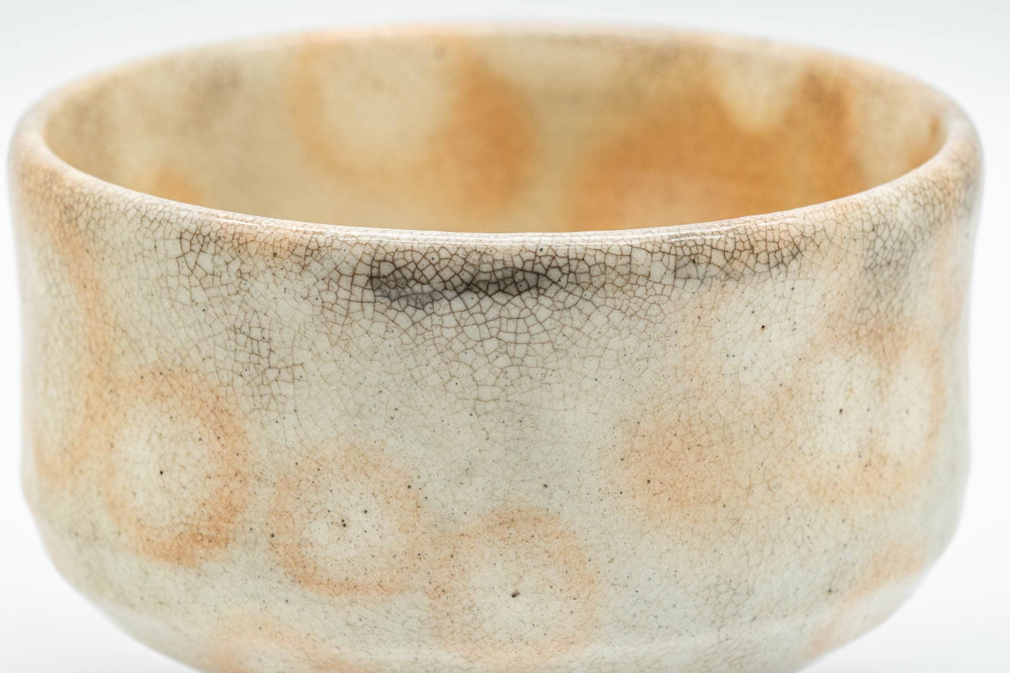 Japanese Matcha Bowl - Beige Gohonte Hagi-yaki Chawan - 200ml
