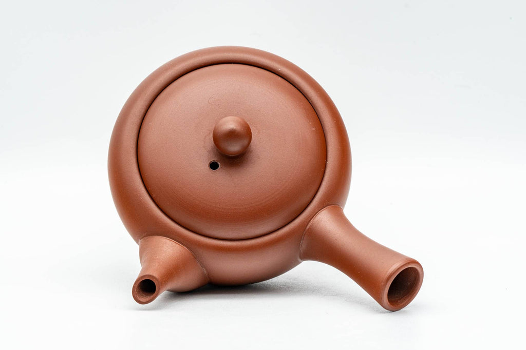 Japanese Kyusu - Small Red Shudei Tokoname-yaki Debeso Teapot - 120ml