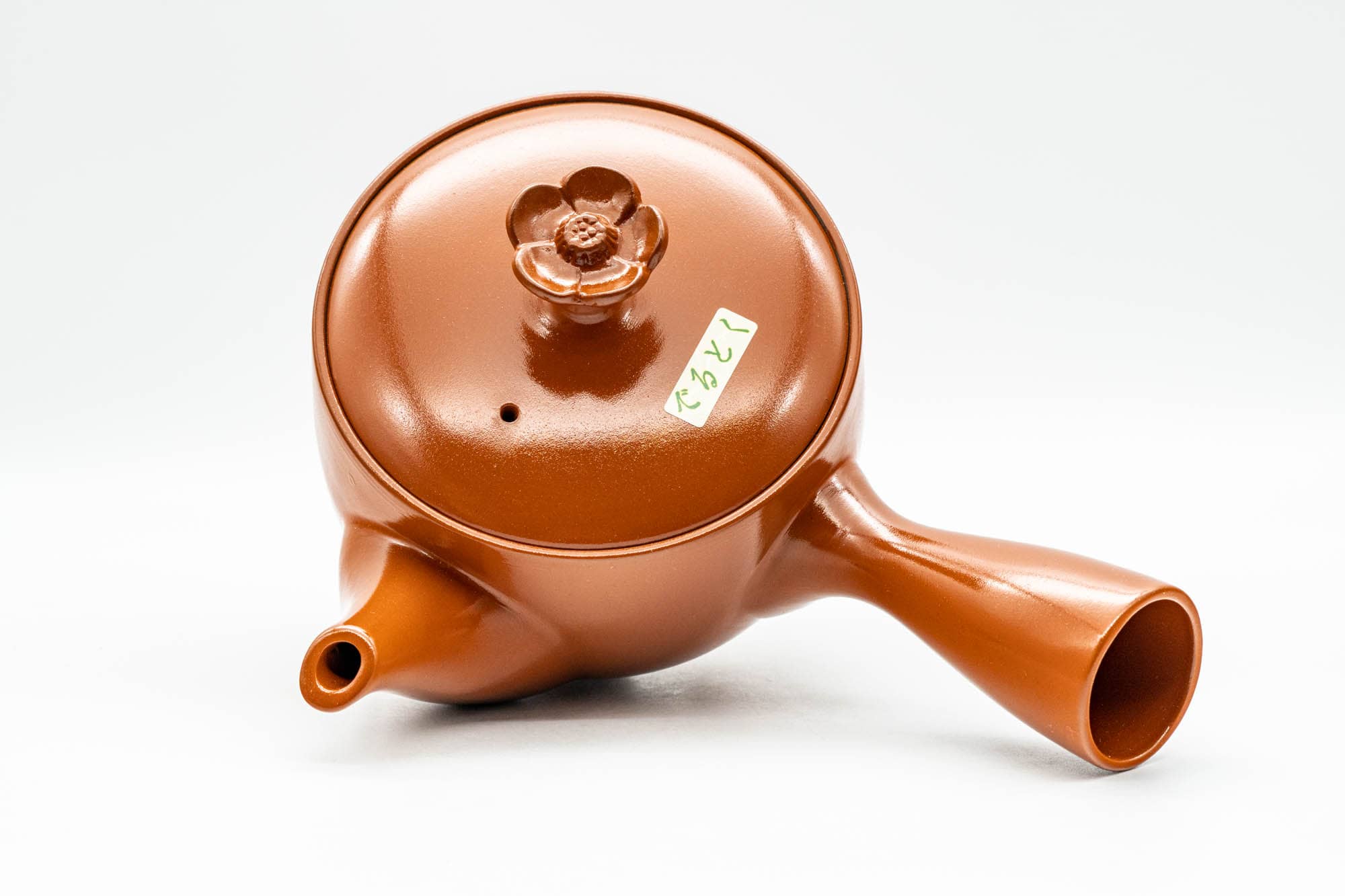 Japanese Kyusu - Flower-shaped Lid Tokoname-yaki Teapot - 380ml