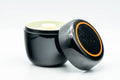 Japanese Chazutsu - Black Orange Plastic Loose Leaf Tea Canister - 250ml
