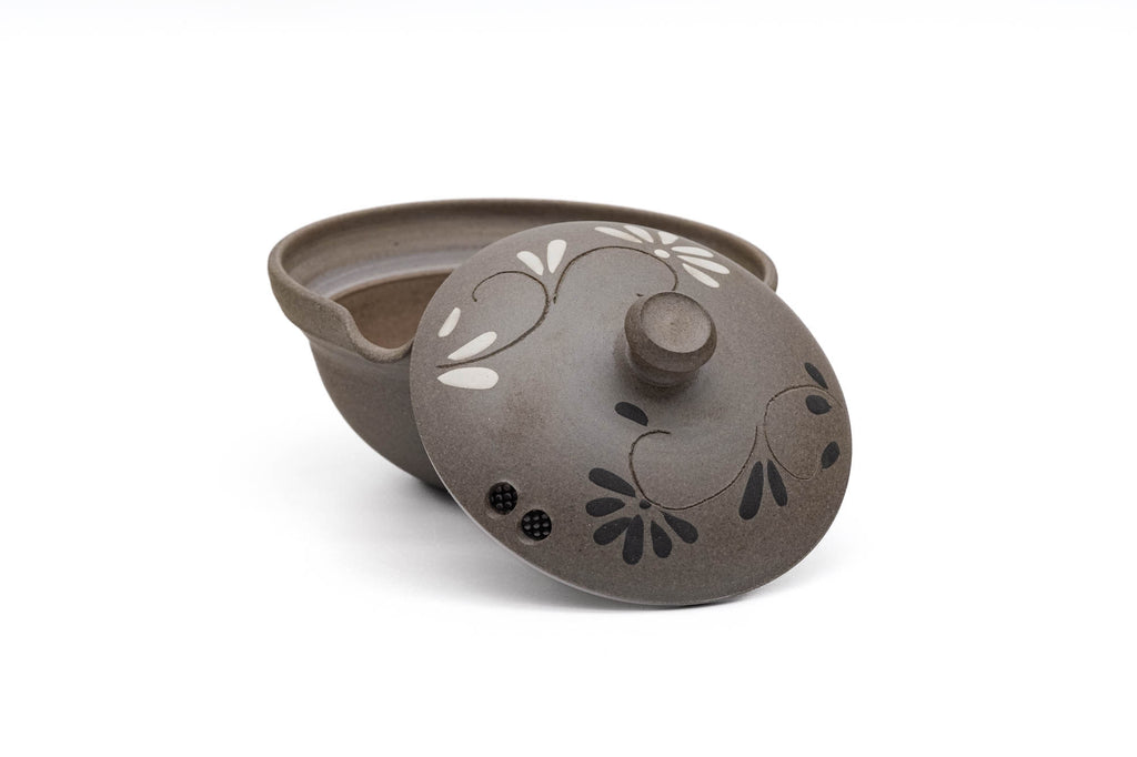 Floral Yakishime Chaho Teapot - 80ml