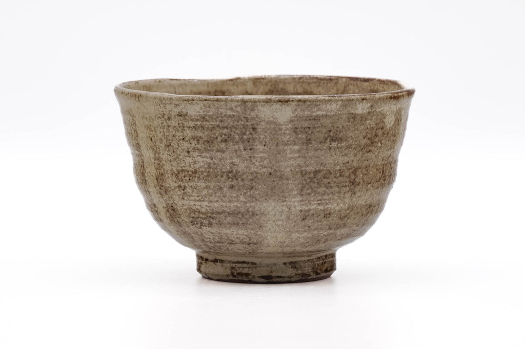 Beige Glazed Rokurome Tokoname Matcha Bowl