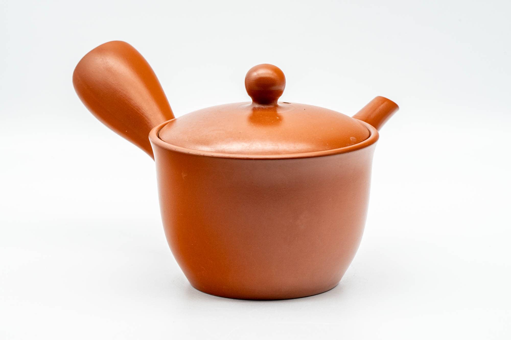 Japanese Kyusu - Classic Red Shudei Tokoname-yaki Mesh Teapot - 275ml